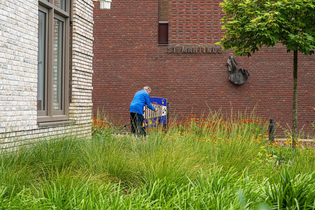 Interactieve tuin bij een zorginstelling
