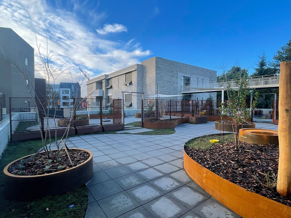 Toepassing van beplanting op daken