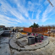 Aanleg van daktuinen bij een zorginstelling