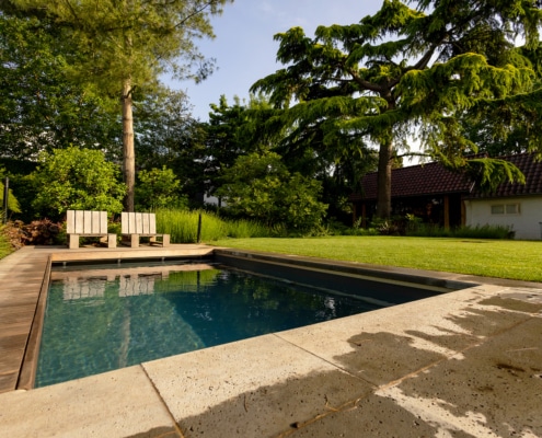 Plunge pool in de achtertuin