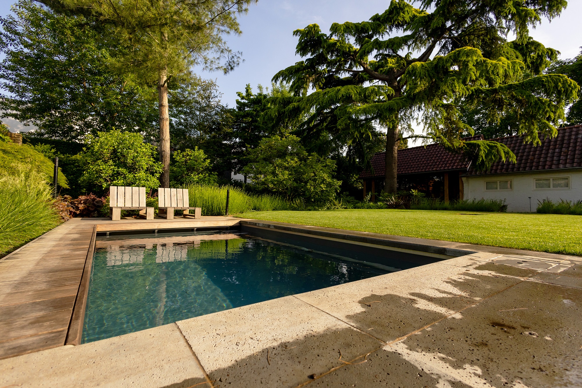 Plunge pool in de achtertuin