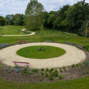 Ontmoetingsplek in de parktuin
